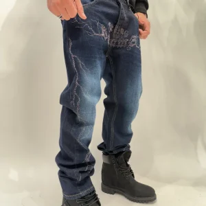 Jeans CIANOTIC straight f*ucking diamond blue