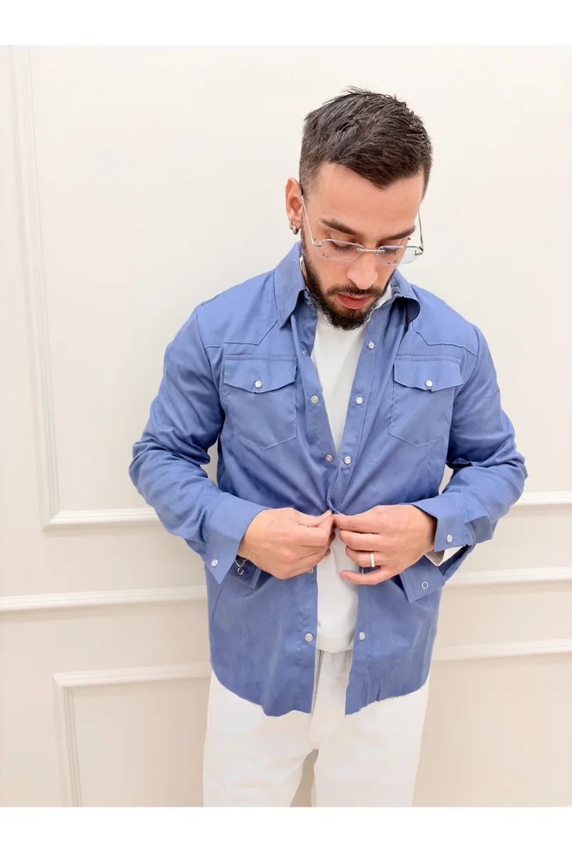 Camicia MINIMAL Scamosciata m055 - immagine 6