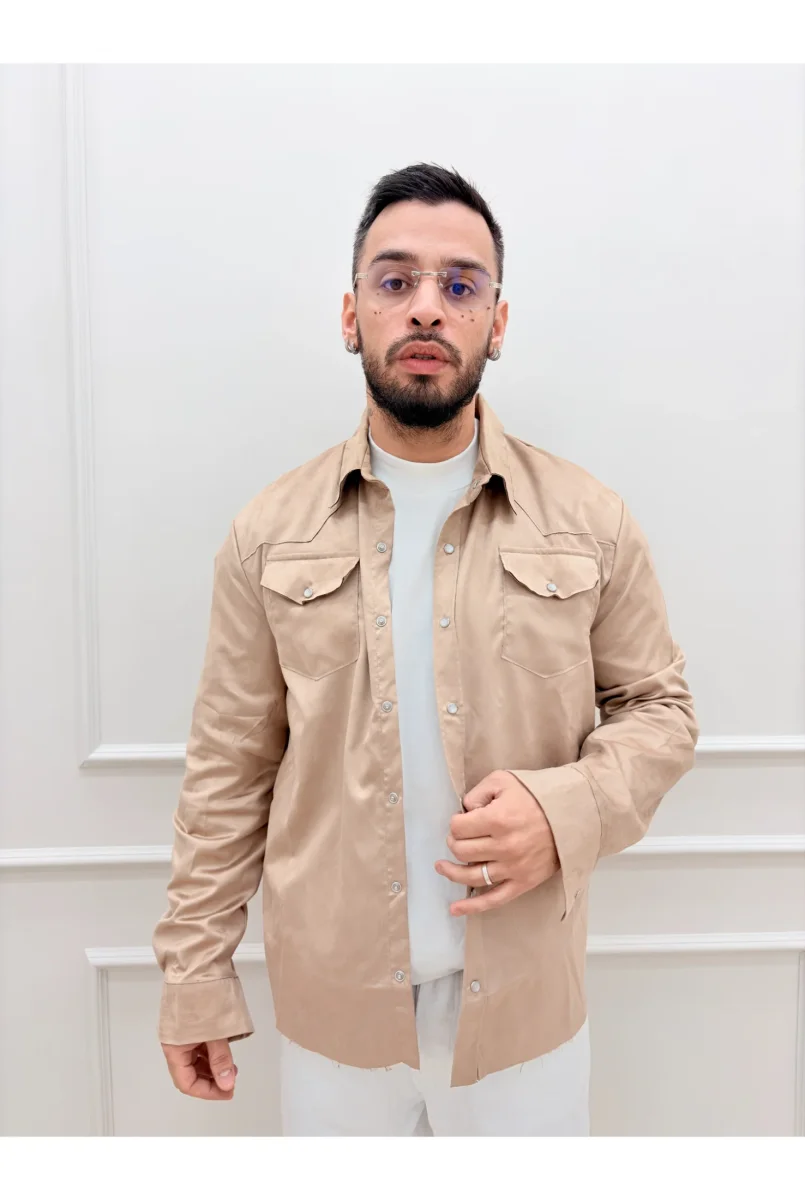 Camicia MINIMAL Scamosciata m055 - immagine 8