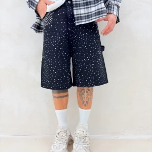 Jeans Bermuda MINIMAL strass M046