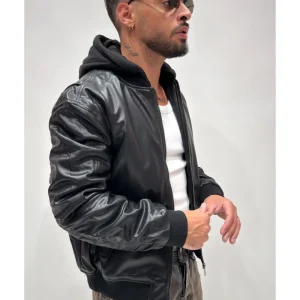 Giubbino jacket ecopelle L6007 1