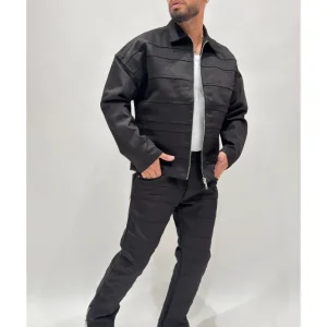 Coordinato PASSION MG445 Black panel zip