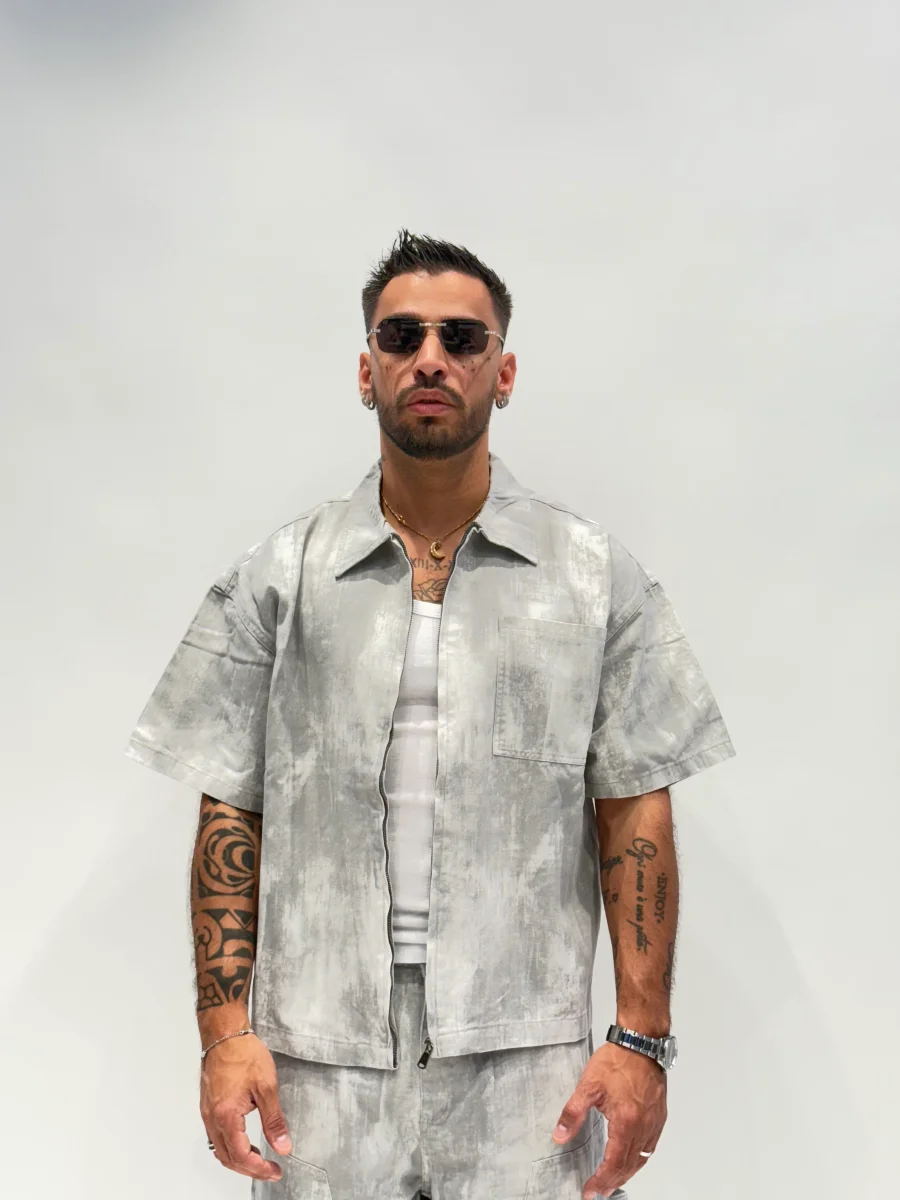 Coordinato denim sfumato zz60 - immagine 4