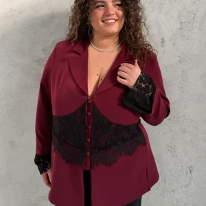 BLAZER CON DETTAGLI IN PIZZO