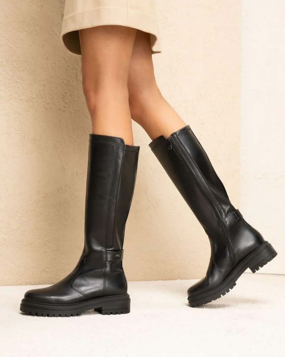 Nero Giardini I514842D Stivali Donna in Pelle e Materiale Tecnico - immagine 4