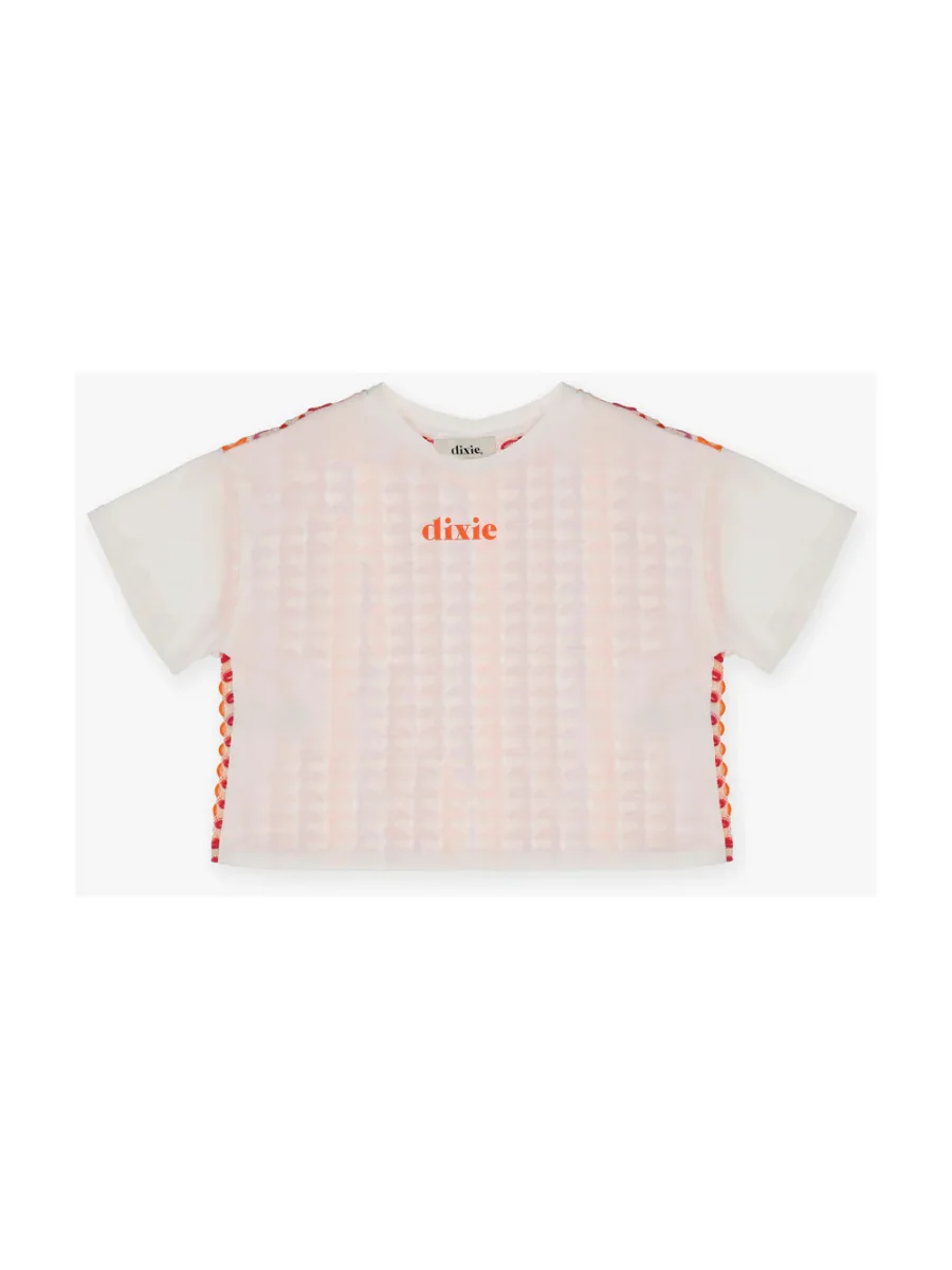 Tshirt Dixie con retro traforato fantasia - immagine 2