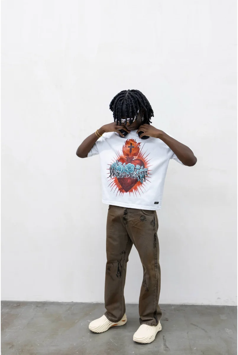 T-shirt TOKYO Heart and roses - immagine 4