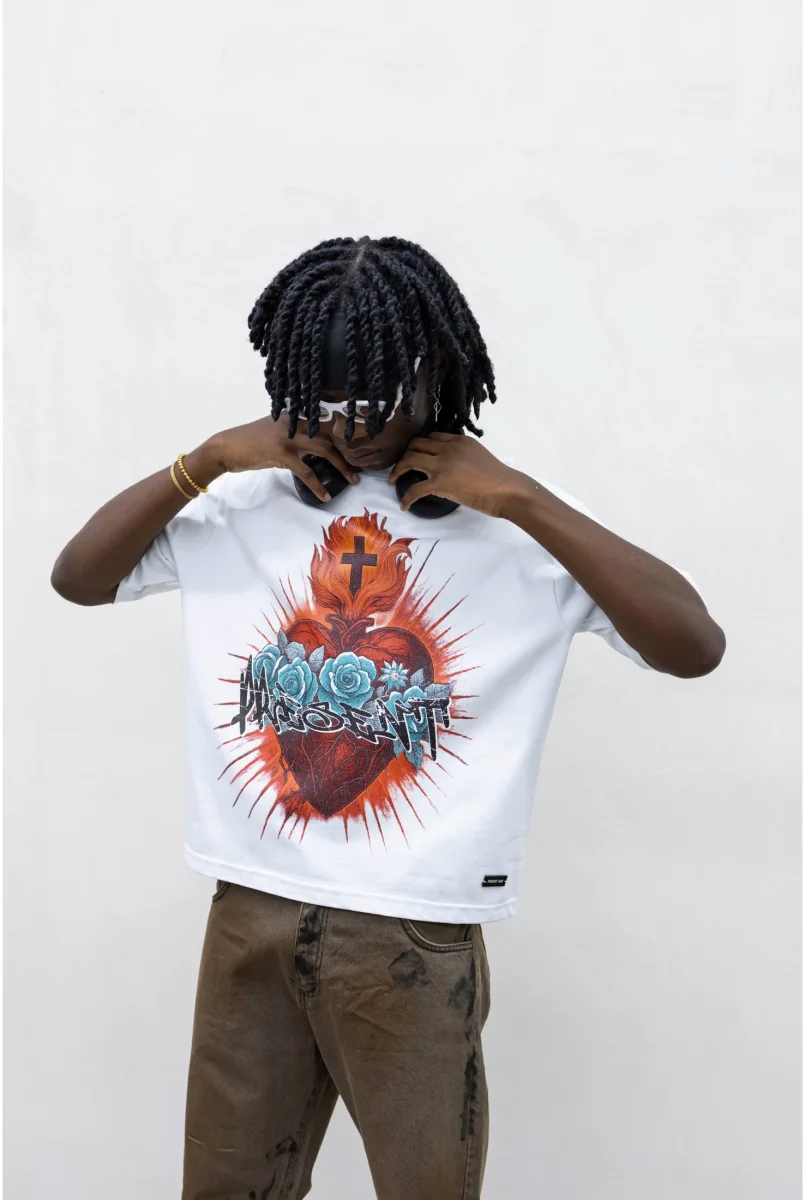 T-shirt TOKYO Heart and roses - immagine 2