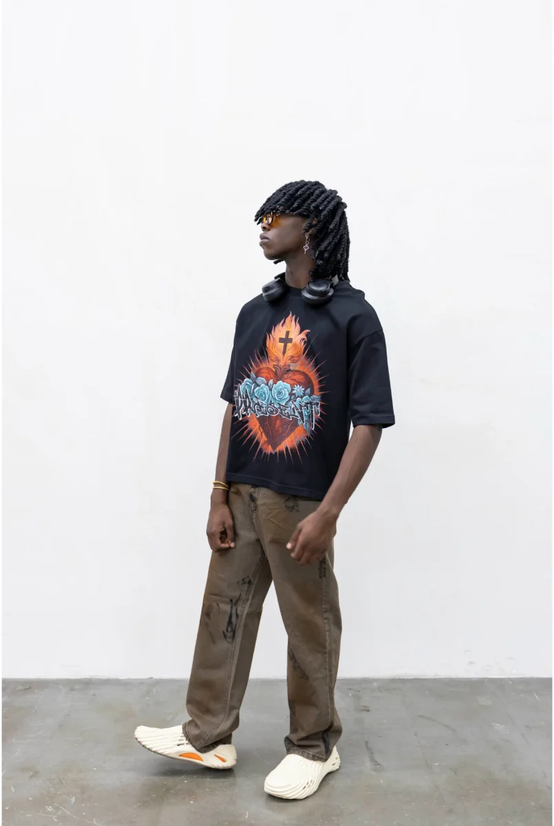 T-shirt TOKYO Heart and roses - immagine 6