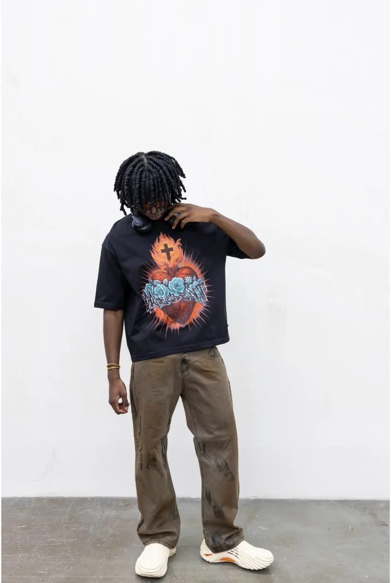 T-shirt TOKYO Heart and roses - immagine 7