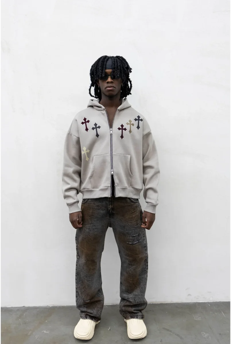 Felpa TOKYO Zip crosses - immagine 4