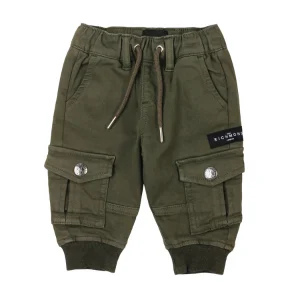 Pantalone Richmond cargo color verde militare