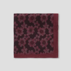 Pochette Lana Disegno Fiore  Bordeaux/Grigio