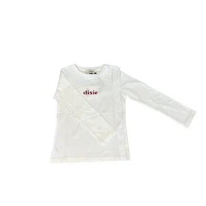 Tshirt Dixie manica lunga con scritta "Dixie" sul davanti