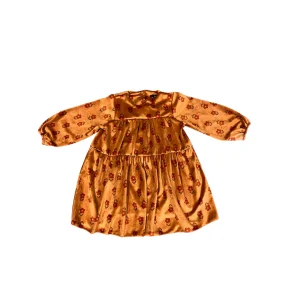 Abito Aventiquattrore in ciniglia  con fiori stampati