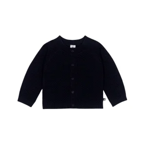 Cardigan Petit Bateau in cotone di colore blu