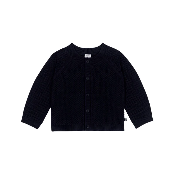 Cardigan Petit Bateau in cotone di colore blu - immagine 2