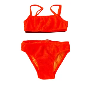Costume 2 pezzi F**K arancio fluo