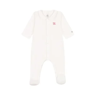 Tutina Petit Bateau con colletto e bottoncini sul davanti