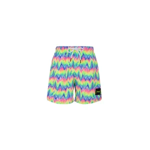 Costume F**K a pantaloncino multicolor fluo con elastico e coulisse in vita