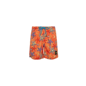 Costume F**k a pantaloncino di color arancio con fantasia stelle marine