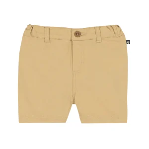 Bermuda Petit Bateau di color beige con fascia elastica in vita