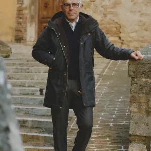 Parka In Cotone Cerato