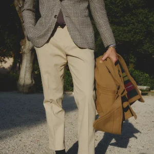 Pantaloni Pinces Beige