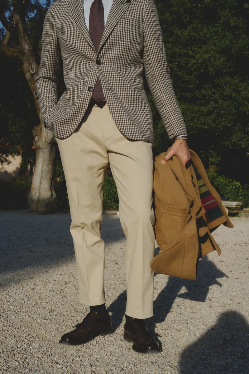 Pantaloni Pinces Beige - immagine 2