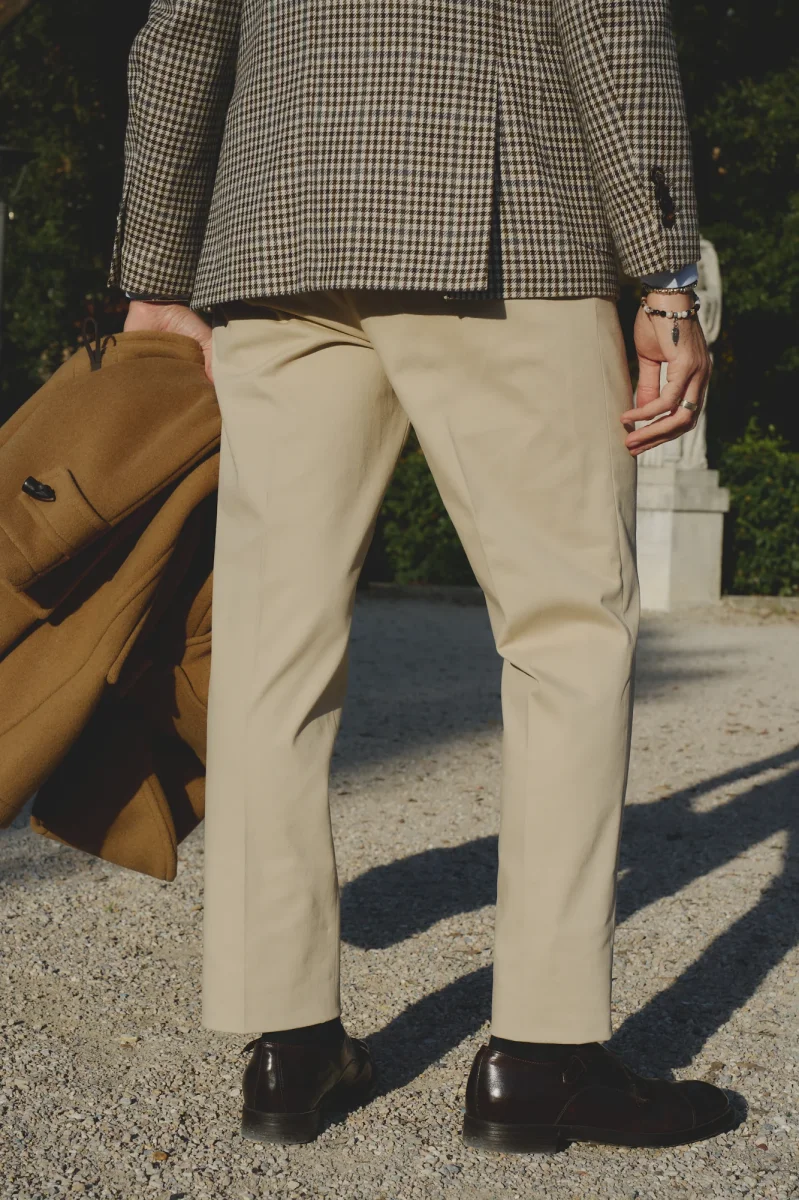 Pantaloni Pinces Beige - immagine 3