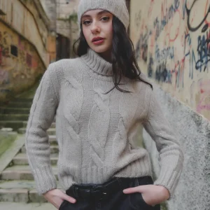 Maglia Dolcevita Trecce