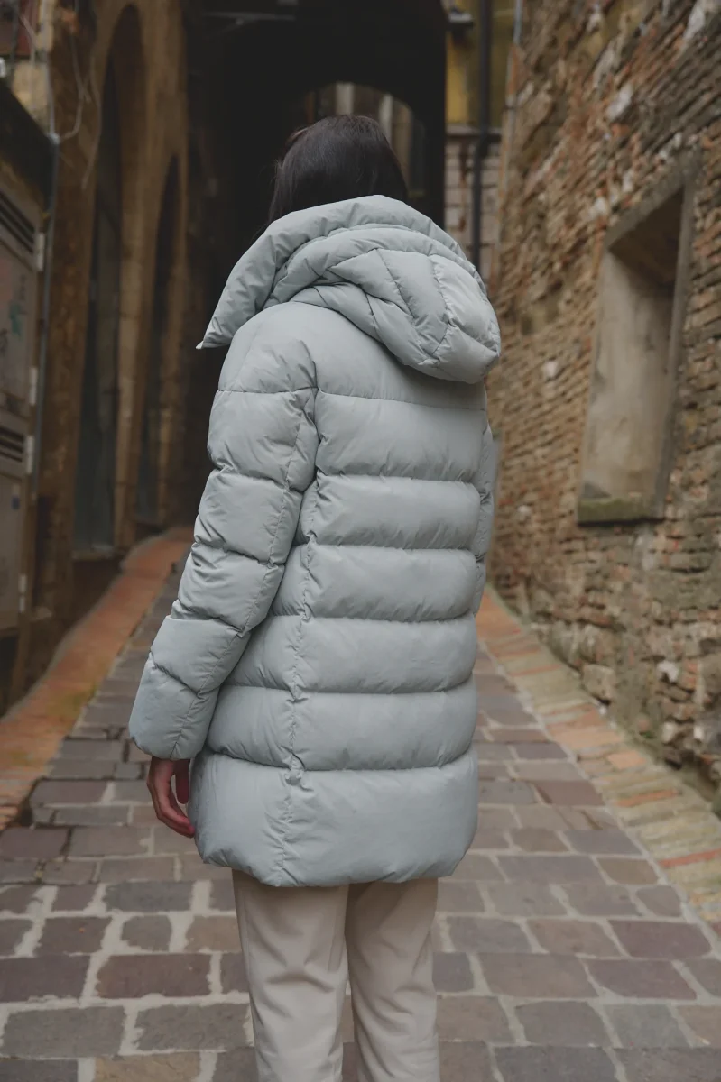 Piumino Trequarti Celeste - immagine 4