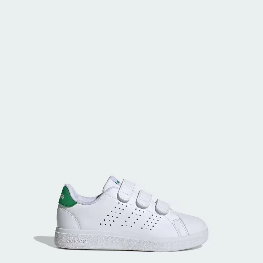 Adidas IE9019 Scarpe Advantage Base 2.0 Kids Cloud White / Cloud White / Green - immagine 2