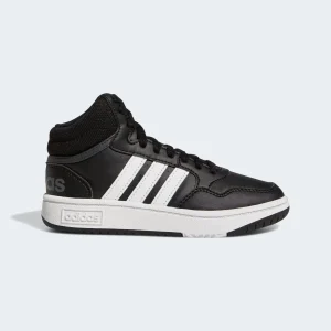 Adidas GW0402 Scarpe Hoops Mid Core Black / Cloud White / Grey Six