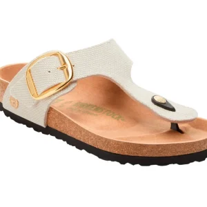 Birkenstock Gizeh Big Buckle Rivet Logo Vegan Canvas Eggshell /Regular fit