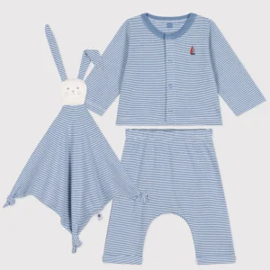 Set Petit Bateau 3 pezzi con doudou