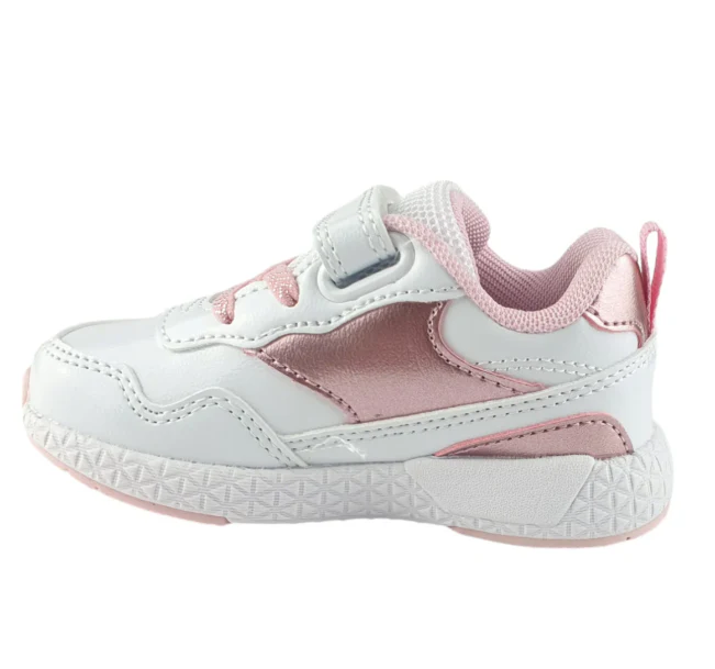 Primigi Sneakers bambina chiusura strappo - bianco rosa - immagine 4