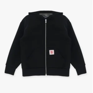 Giacca Please muta  nera con zip e cappuccio