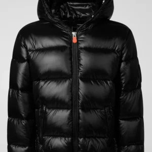 Piumino Save The Duck lucido con cappuccio e zip
