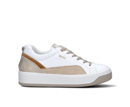 Igi&co Sneakers con lacci in pelle - bianco - immagine 3