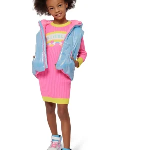 Smanicato Billieblush imbottito celeste pastello