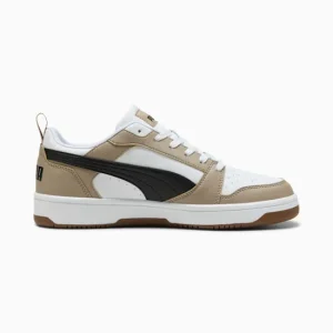 Puma 392328-52 Sneaker basse Rebound V6 White-PUMA Black-Ice Coffee