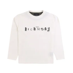 Tshirt Richmond a manica lunga color panna