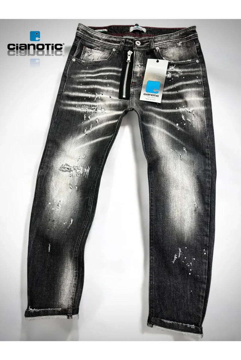 Jeans CIANOTIC regular fit MRC BLACK - immagine 2