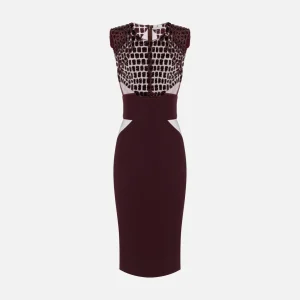 Abito in crepe leggero e tulle