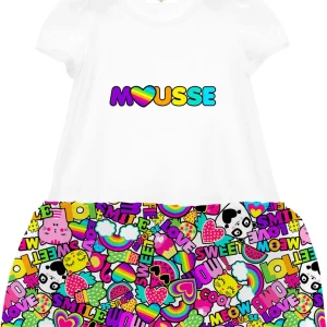 Abito Mousse con gonna in tulle