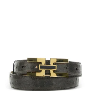 Cintura in pelle con fibbia