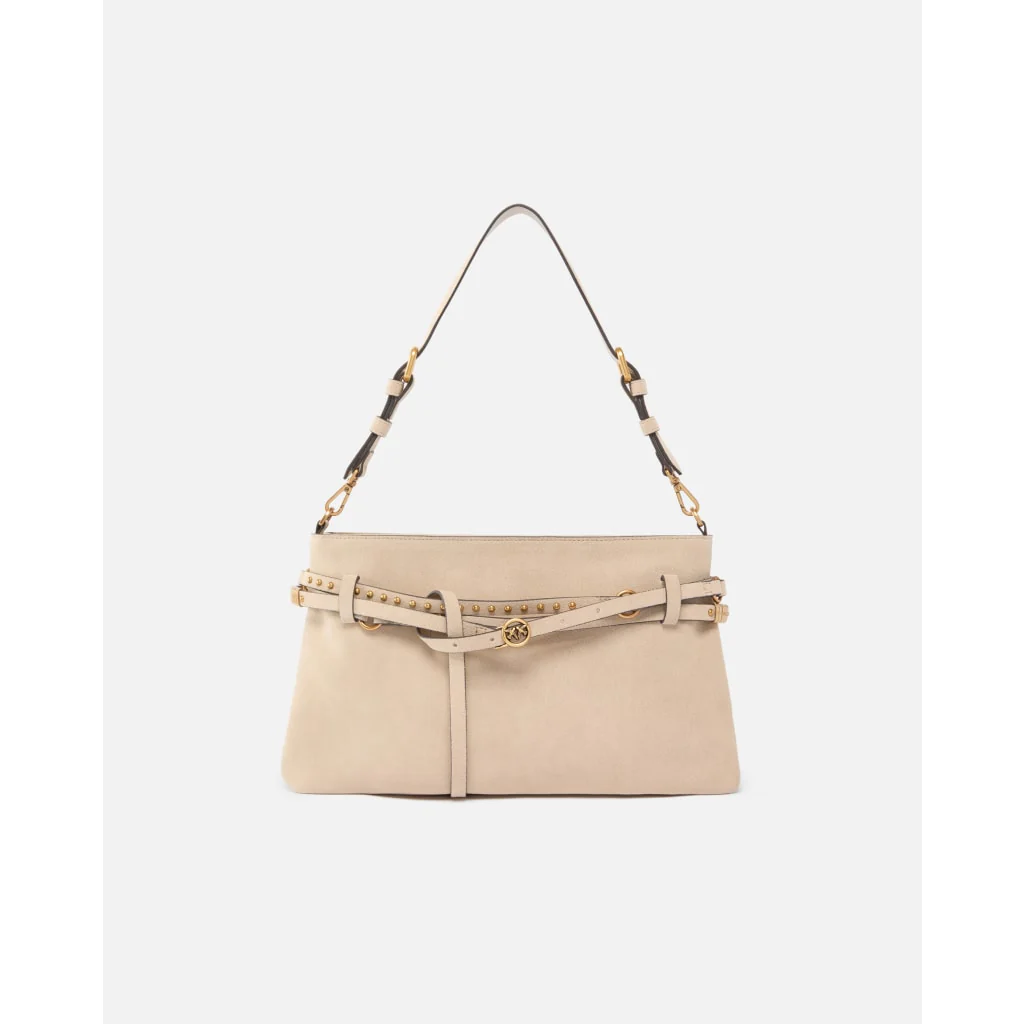 Borsa a spalla media Belt Bag in suede