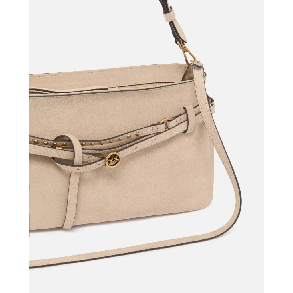 Borsa a spalla media Belt Bag in suede - immagine 4