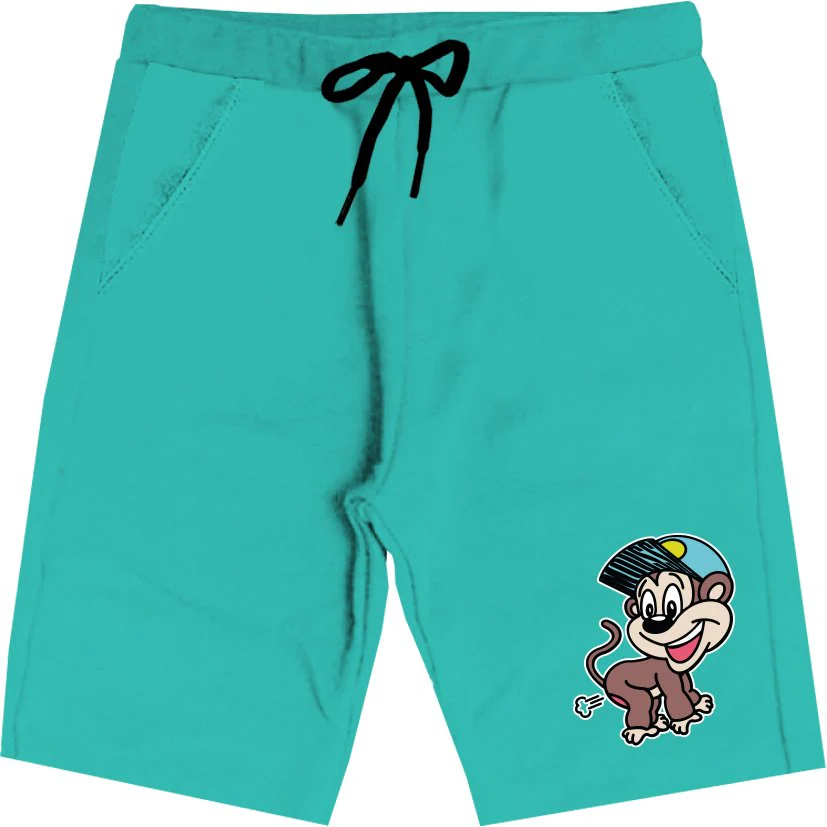 Bermuda Mousse in felpa con scimmia